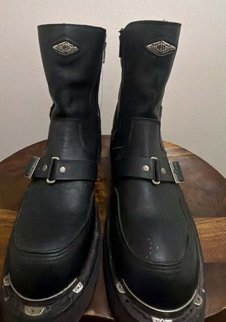 Harley-Davidson Men's Distortion Skull Leather Motorcycle Boots